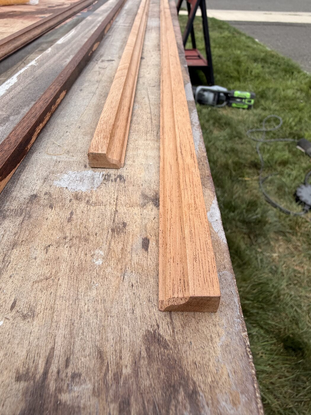 Mahogany pieces photographed during the Elsie's Sub Shop project