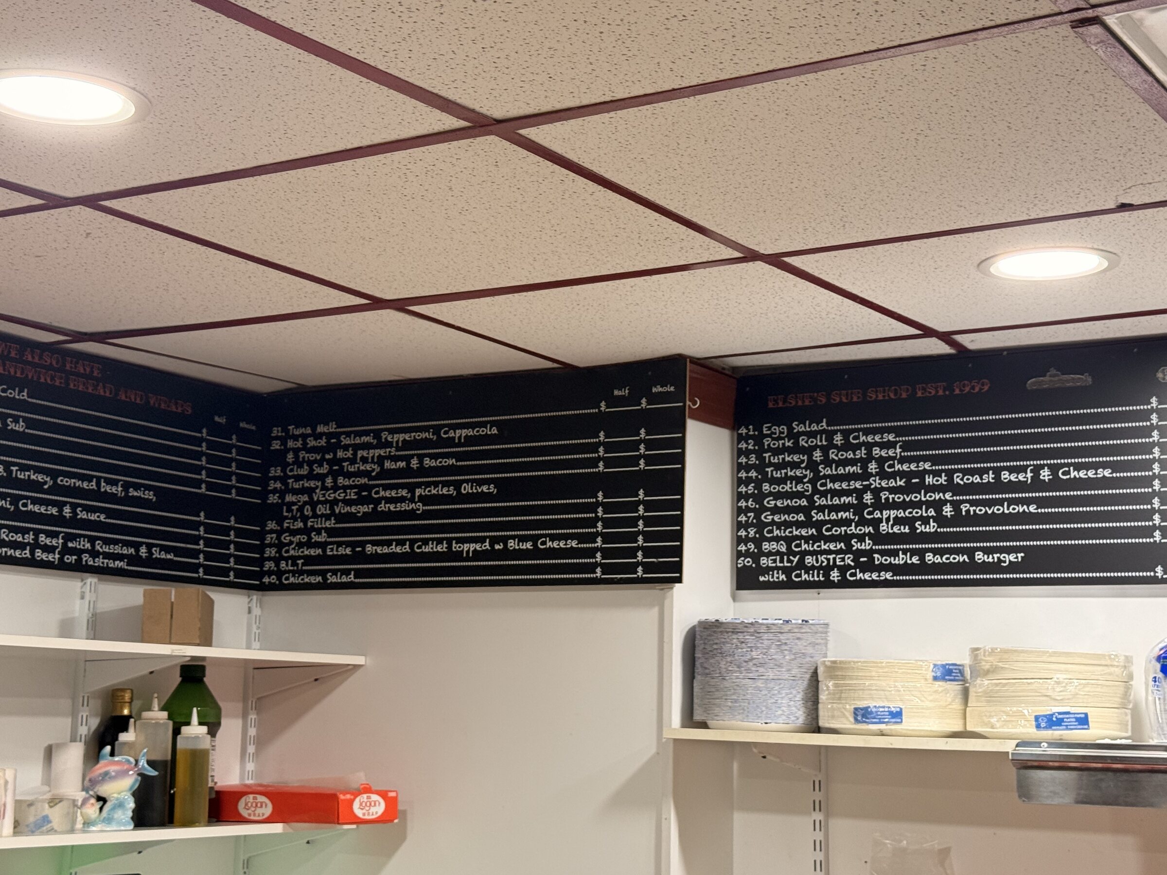 Menu boards right room context