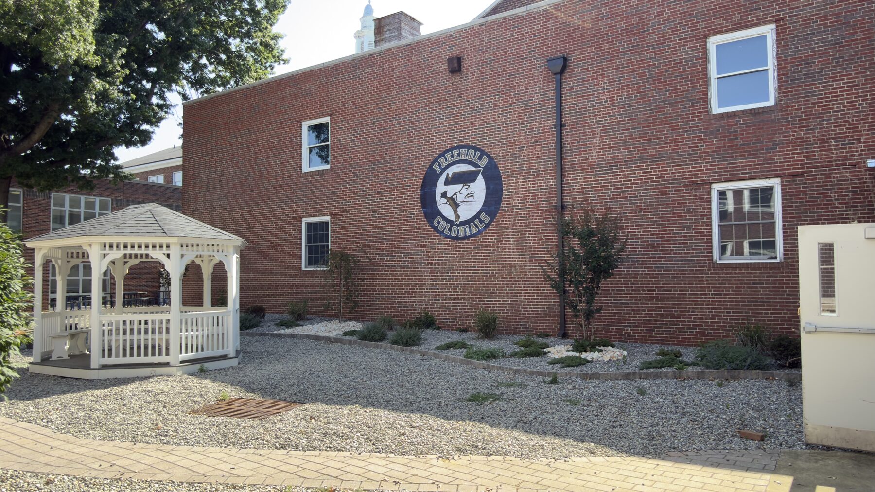 Alternate finished view of the Freehold High School wall-print installation